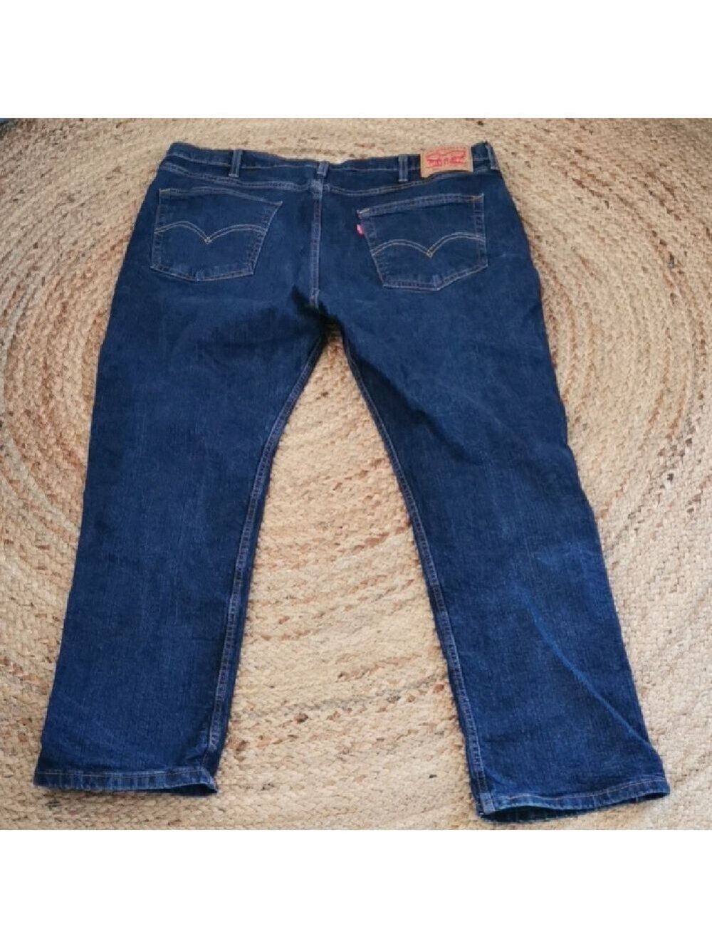 Mens Levis Red Tag 514 Dark Wash Jeans Workwear. Size 40X30